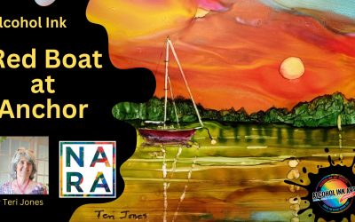 Step-by-Step Guide to Creating a Stunning Sunset Scene with Alcohol Ink