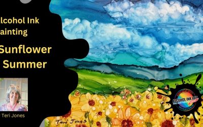 Painting a Summer Scene with Alcohol Ink