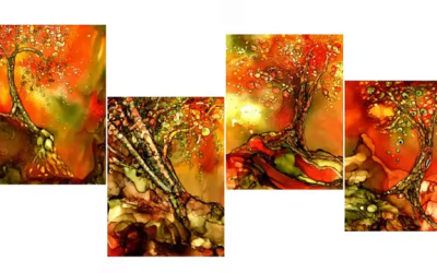 Alcohol Ink Autumn Whimsy Tree: An Intuitive Step-by-Step Tutorial